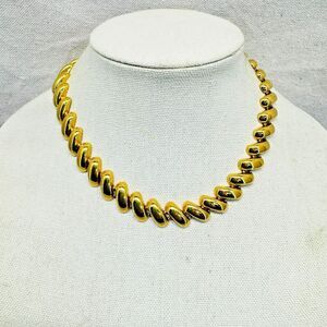 Premier Designs Elegant Gold Tone Statement Choker Necklace